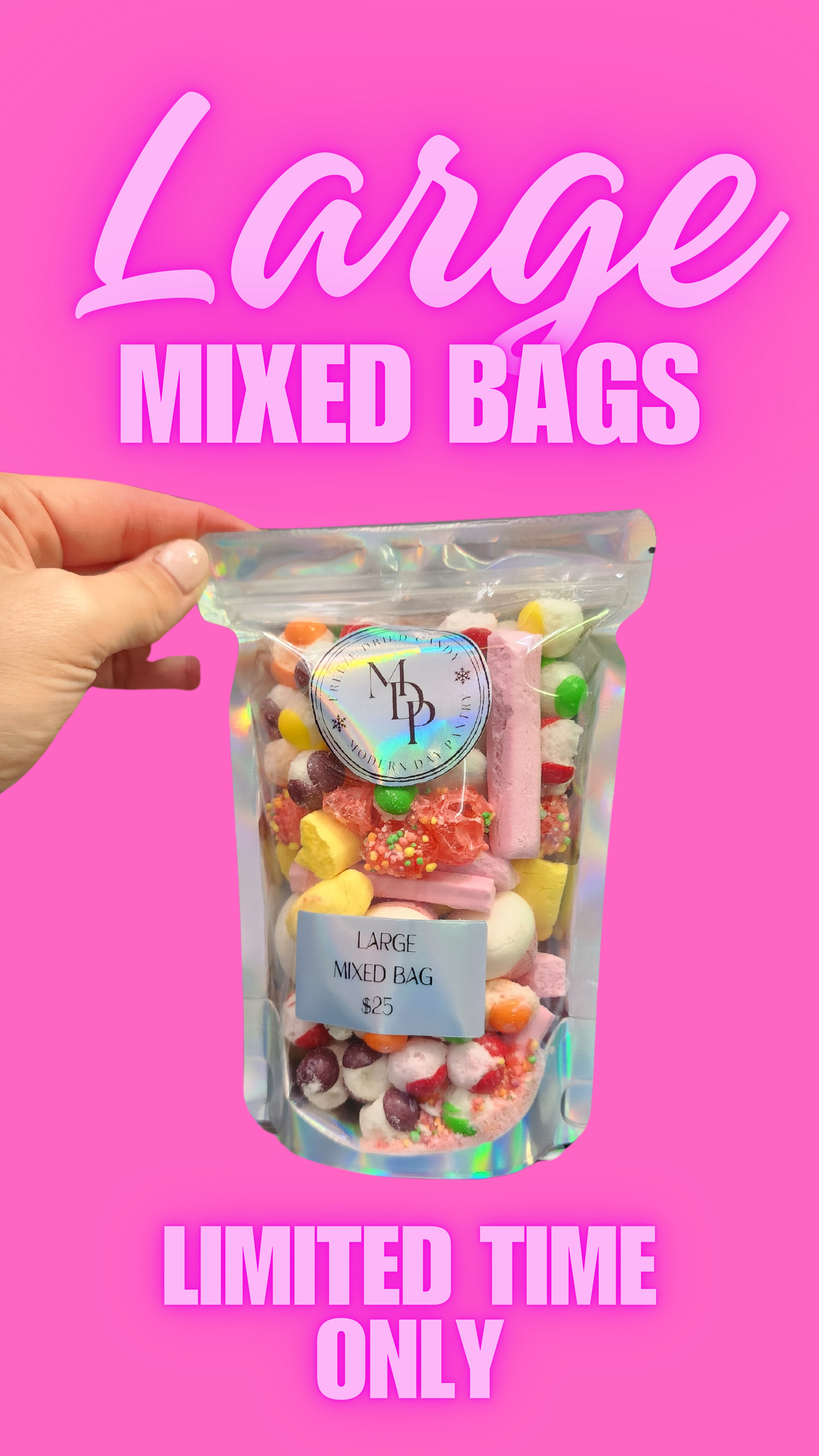 FREEZE DRIED CANDY LARGE MIXED 150G BAG