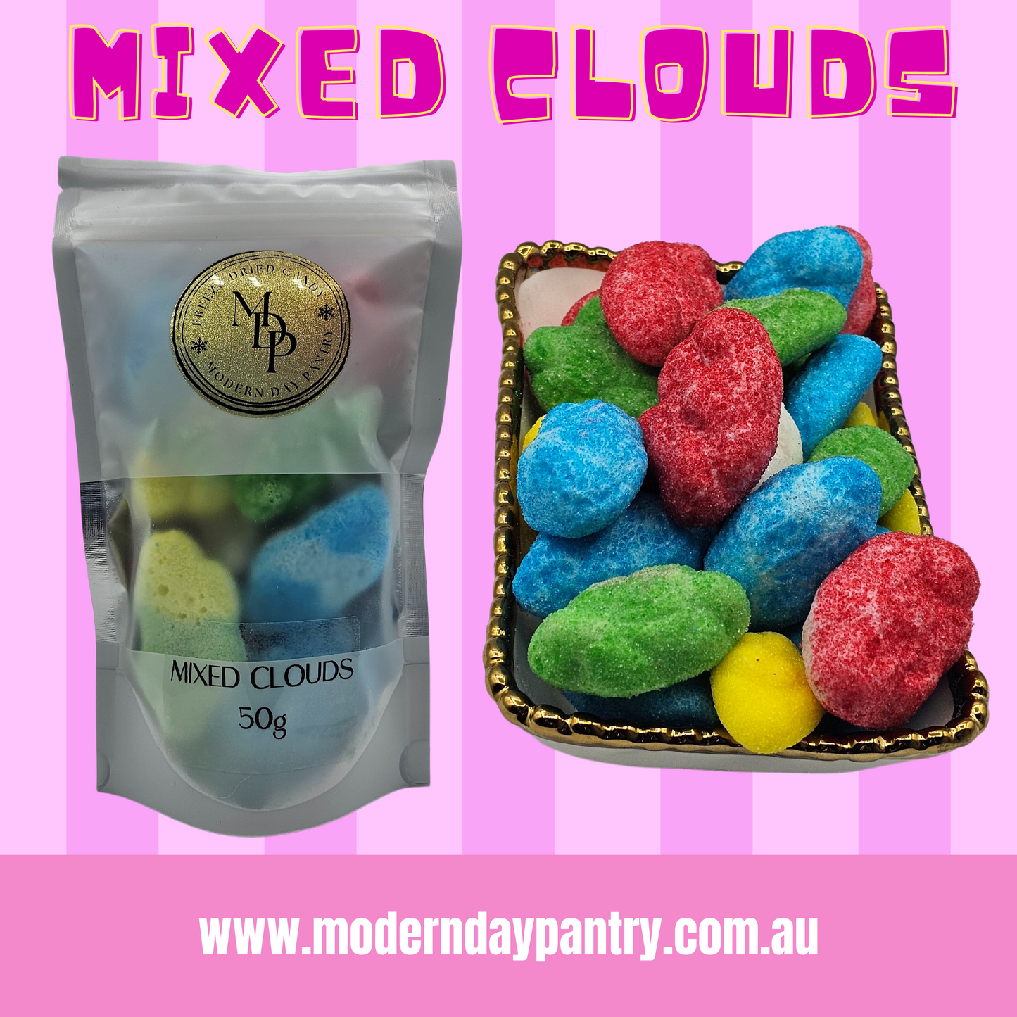 FREEZE DRIED MIXED CLOUDS - 50G