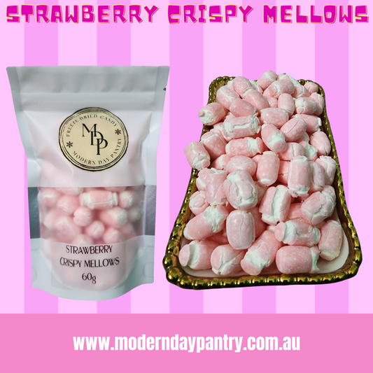 FREEZE DRIED STRAWBERRY CRISPY MELLOWS - 60G