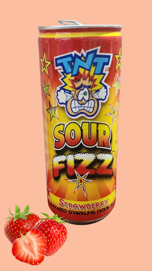 TNT SOUR FIZZ DRINK - STRAWBERRY 250ml