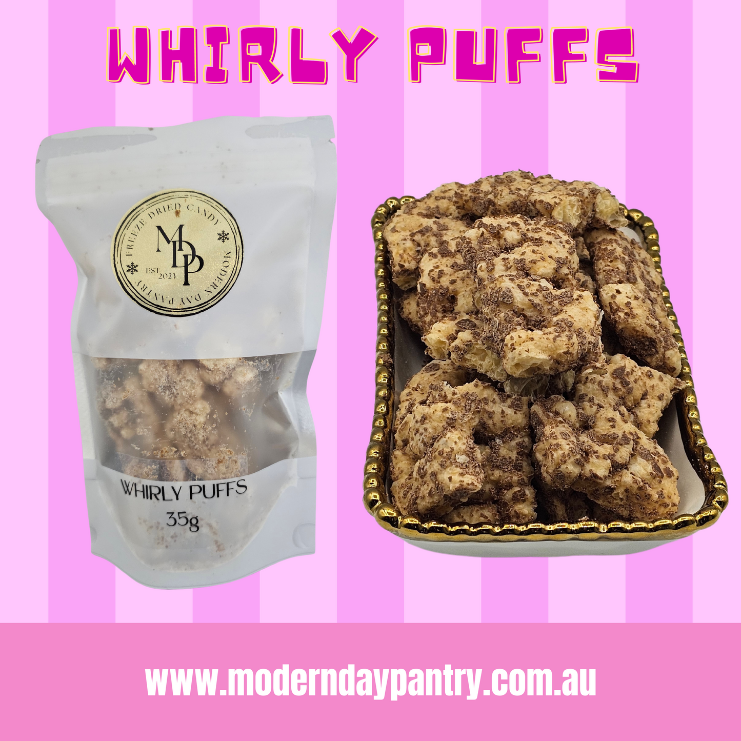 FREEZE DRIED CURLY WHIRLYS - 35G