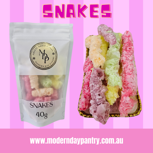 FREEZE DRIED SNAKES - 40G